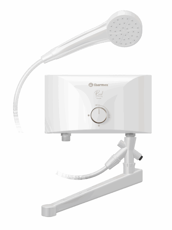 Водонагреватель (бойлер) проточный 5.5 kW – Thermex Rind 5500 combi
